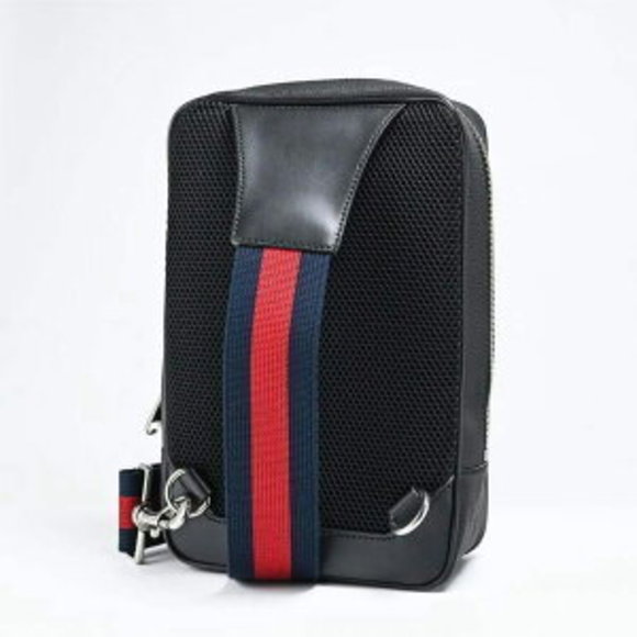 Gucci GG Supreme Belt Bag Sling Backpack Black - Picture 1 of 5